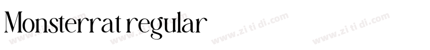 Monsterrat regular字体转换 Monsterrat regular字体转换